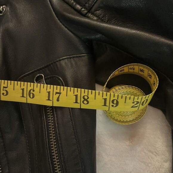 Boden Jacket Black 100% Leather Moto Biker Asymmetrical Zipper Size 4 EUC Gorg - Picture 7 of 16